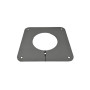 Placa para tapar un agujero de 25 x 25 cm - diámetro 130 mm