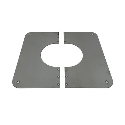 Juego de dos tapas para agujeros en forma de media luna, de 130 mm de diámetro
