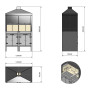 Salina Professional Barbecue with Double Embers and Rotisserie