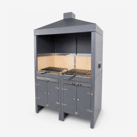 Salina Professional Barbecue with Double Embers and Rotisserie