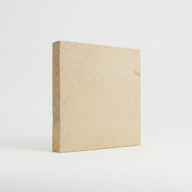 Extra-harte, gelbe Feuerfestplatte, 40 × 40 × 5 cm, für professionelle Holzöfen