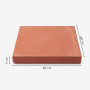 Plaque réfractaire extra-résistante rouge 40 × 40 × 5 cm pour fours hybrides professionnels