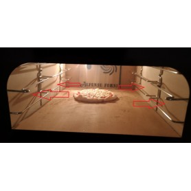 Ersatz - seitlicher feuerfester Stein Cm 30x30 für indirekt befeuerte Holzbacköfen