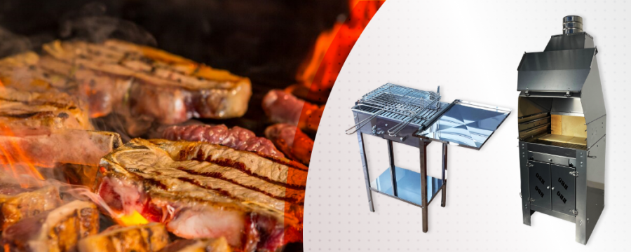 Barbacoa profesional de hierro para jardín: parrilladas perfectas con toda comodidad
