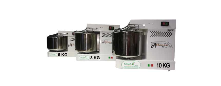 Professional Spiral Mixers of 5 Kg, 6 Kg, 8 Kg and 10 Kg - Ideal for Bread and Pizza - Discover the Quality and Efficiency