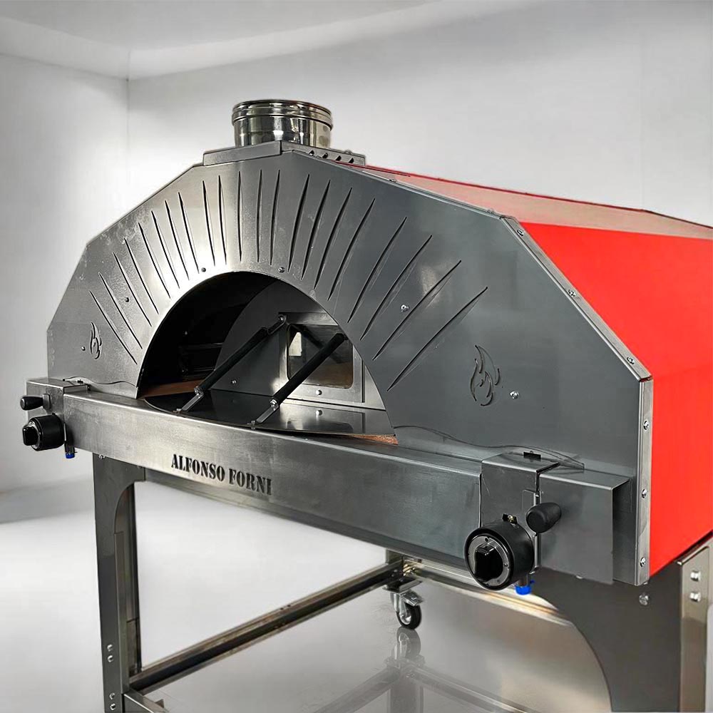 Forno ibrido a legna e gas Alfonso 12 Pizze Professional