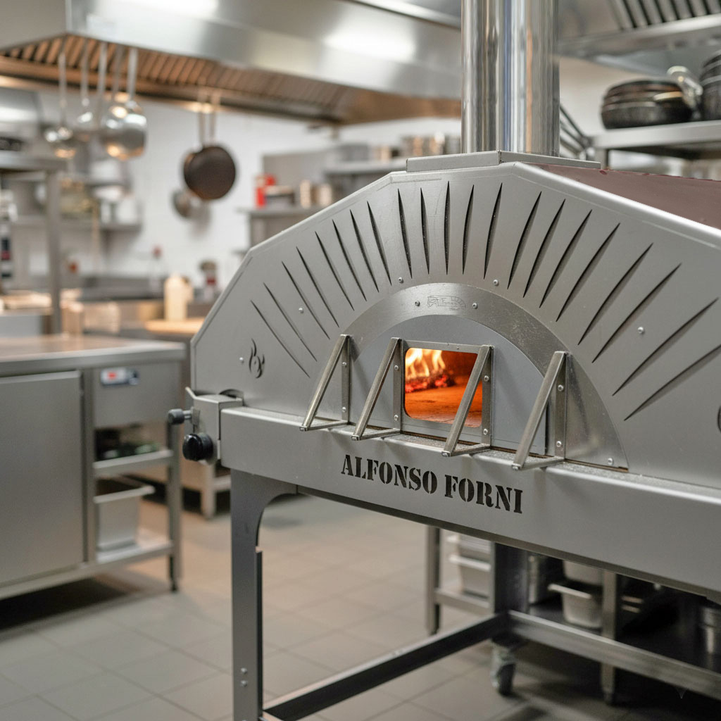 Forno ibrido a legna e gas Alfonso 12 Pizze Professional