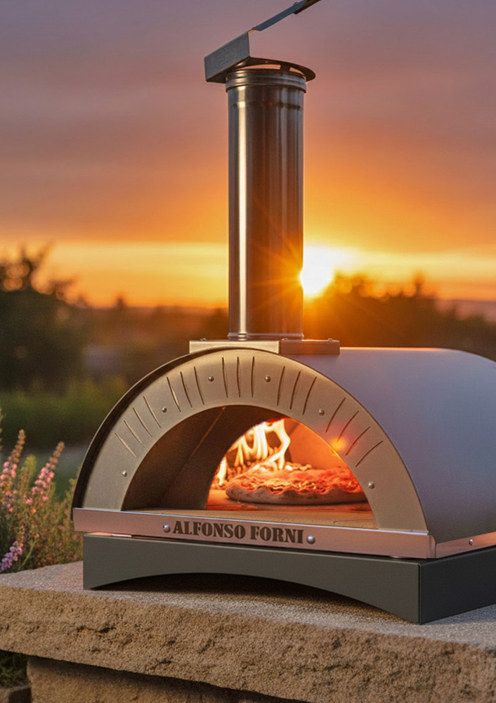 Forno a legna Alfonso 2 Pizze con rialzo