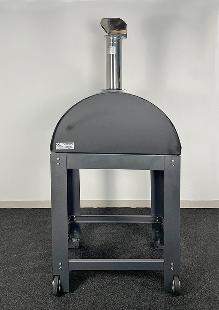 Retro del Forno a Legna Alfonso Forni 2 pizze con portina e carrello