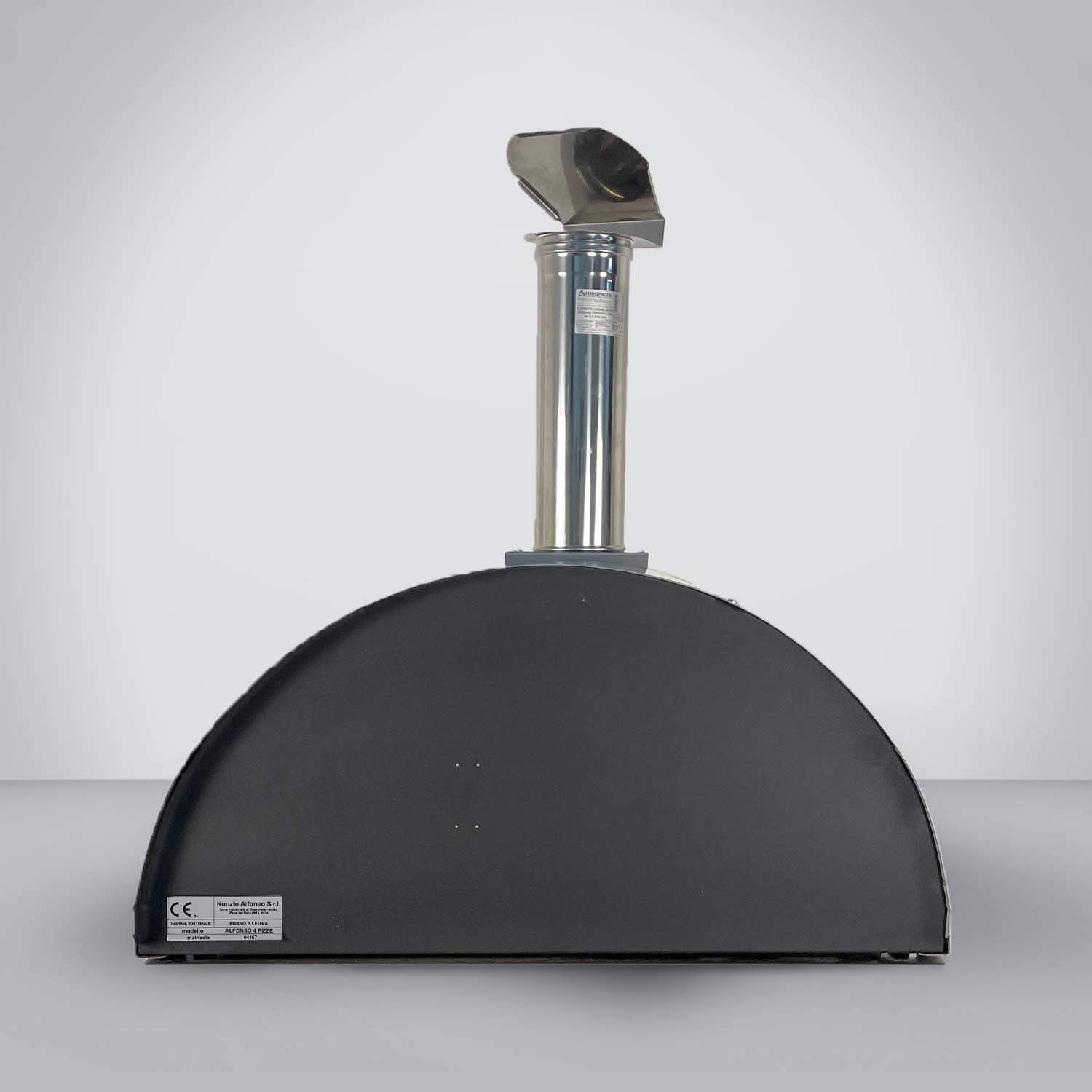 Dettaglio certificazione CE Forno a legna Alfonso 4 Pizze