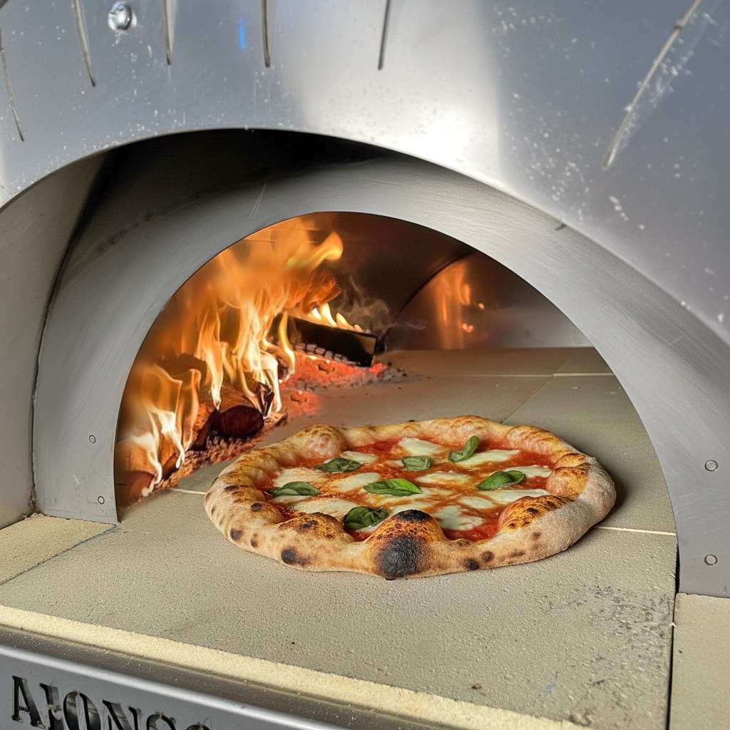 La distribuzione uniforme del calore nel Forno a legna Alfonso 6 Pizze