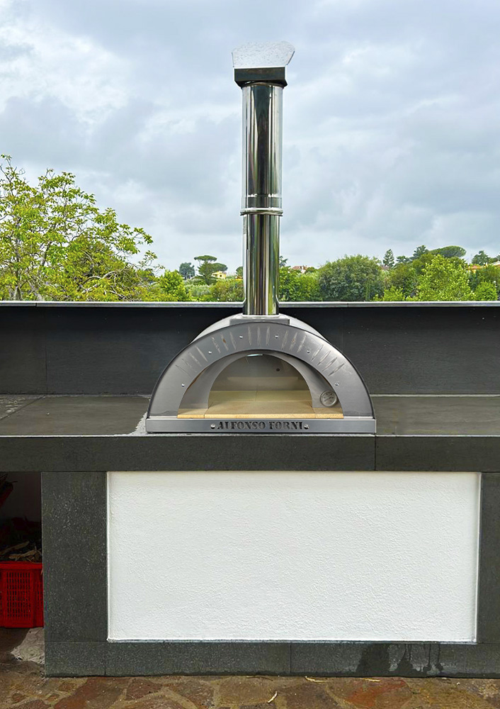 Forno a legna Alfonso 2 Pizze per giardino