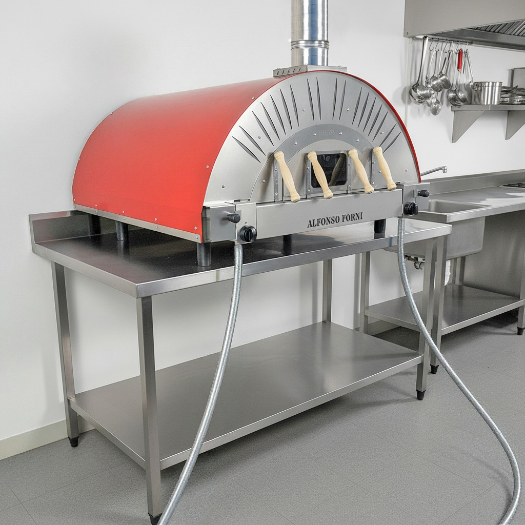 Forno ibrido a legna e gas Alfonso 10 Pizze Professional per ristoranti