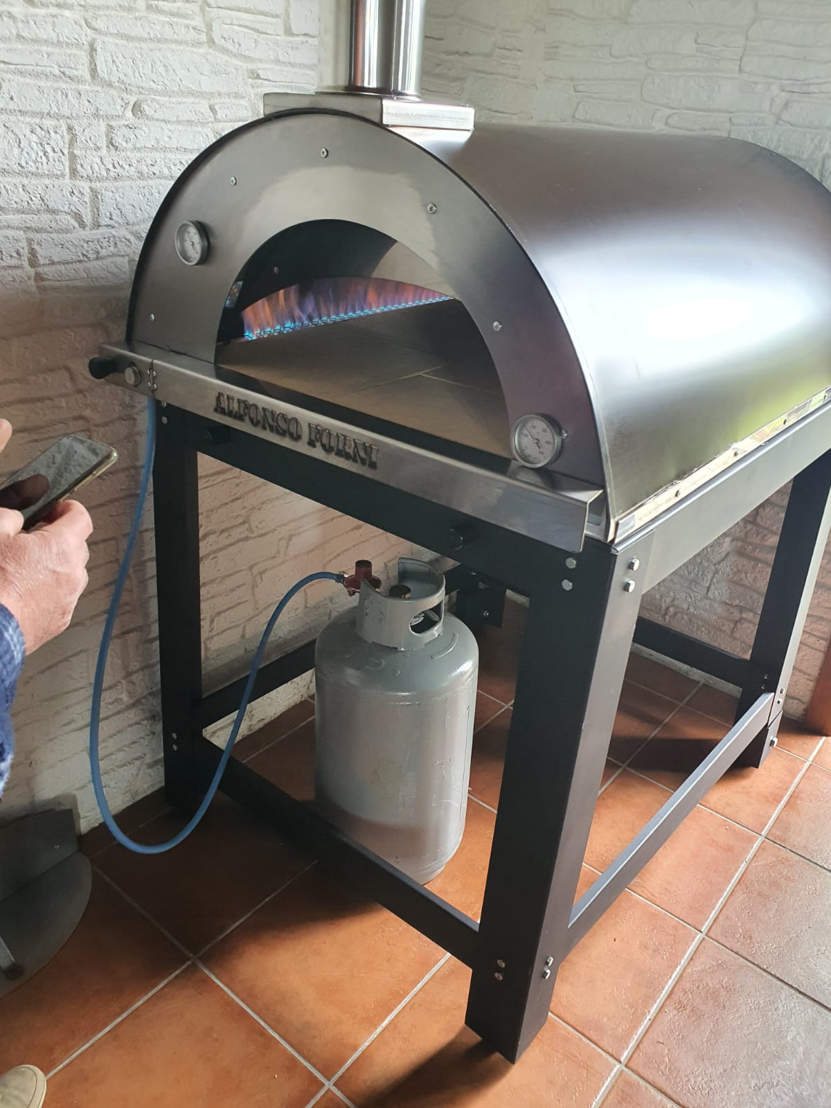 Forno a gas per pizze - forno ibrido legna o gas Alfonso Forni