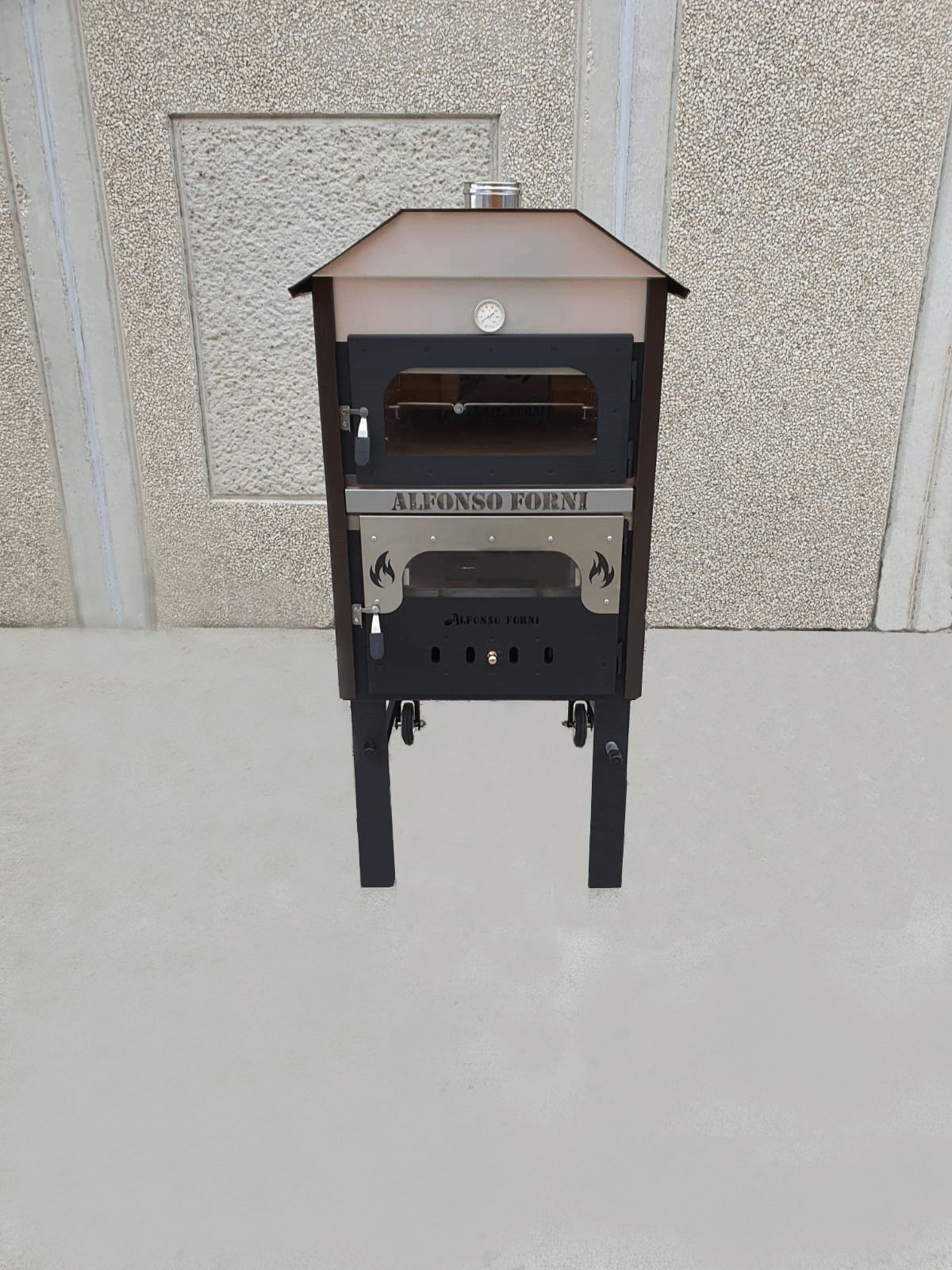 Forno a legna ventilato Luxor V2 con girarrosto