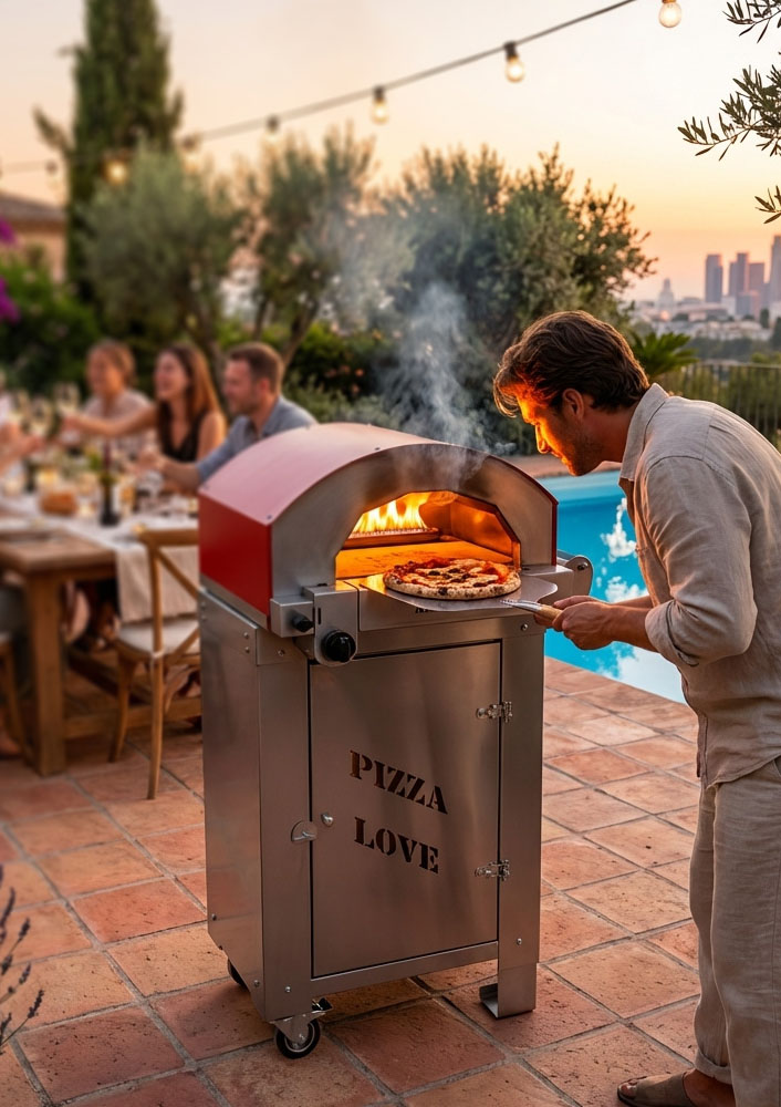 Forno ibrido Alfonsino con bruciatore a gas