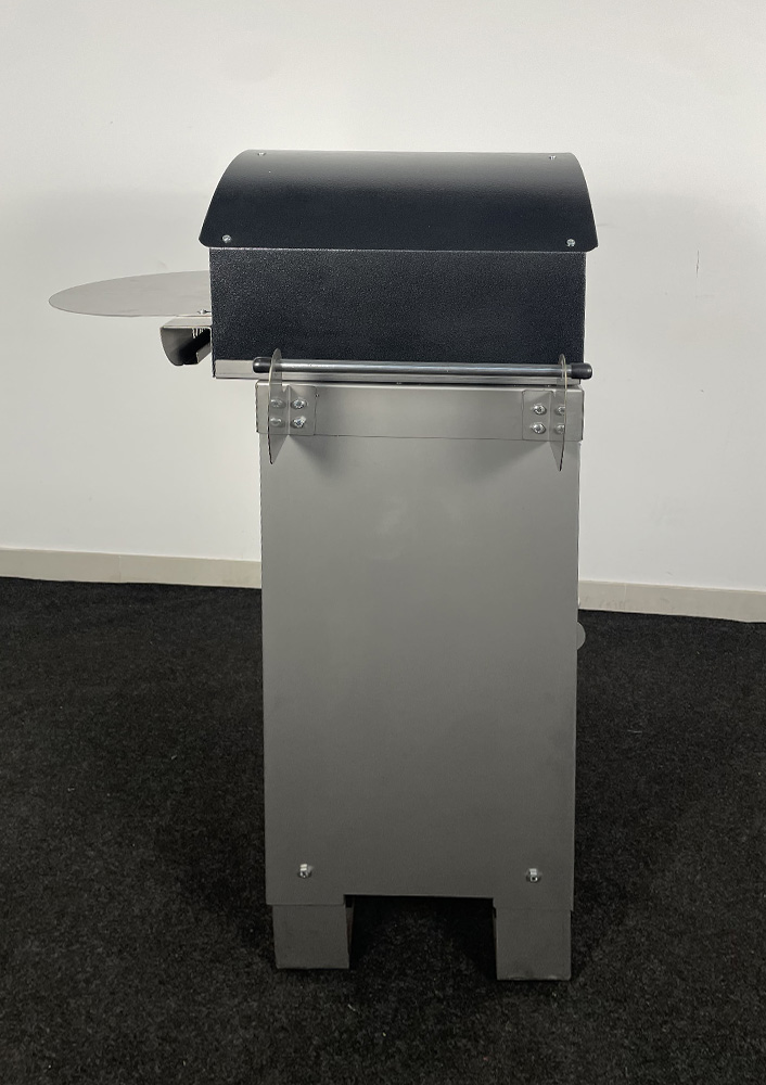 Vista laterale del Forno ibrido Alfonsino 1 Pizza