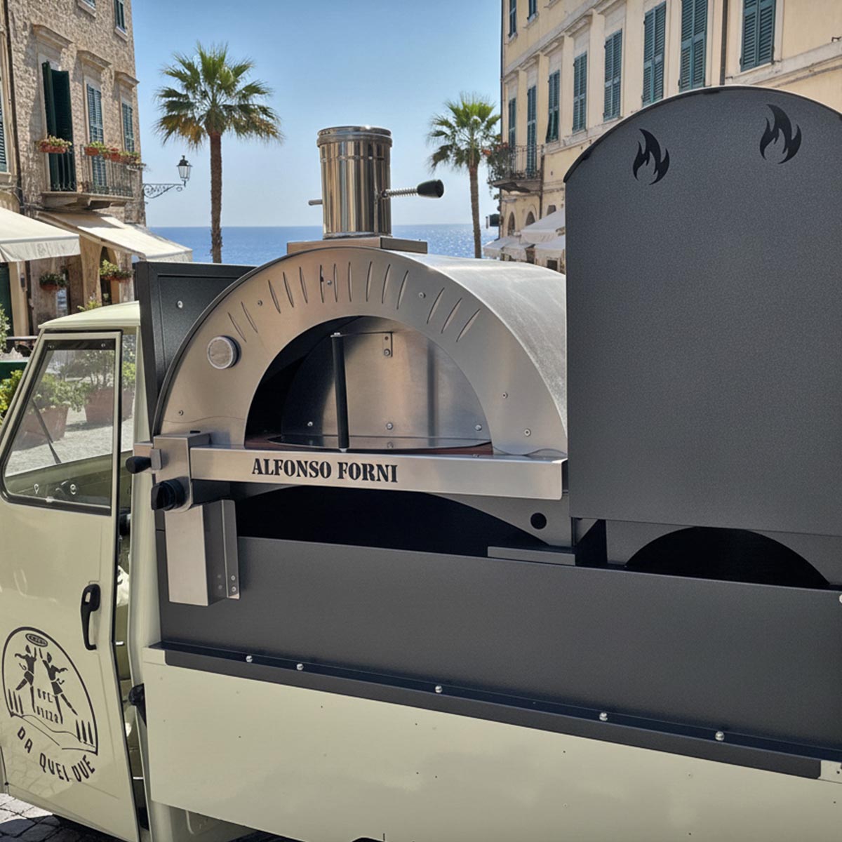 Dettaglio forno Ape Pizza Bianca Locatelli