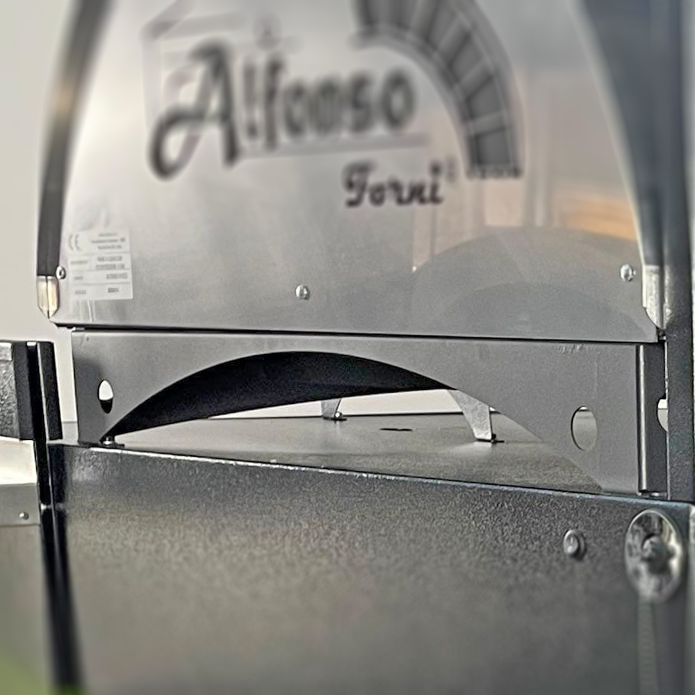 Riser for 6-pizza direct cooking ovens