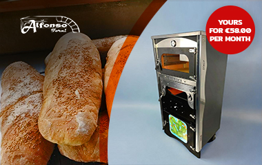 Eleonora Wood-Burning Stove Oven with Storage Box