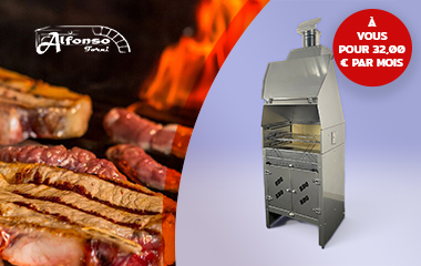 Barbecue en Acier Inoxydable avec Tournebroche