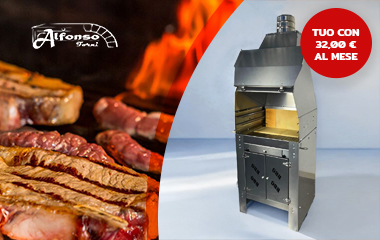 Barbecue per Interno in Acciaio Inox con Girarrosto automatico