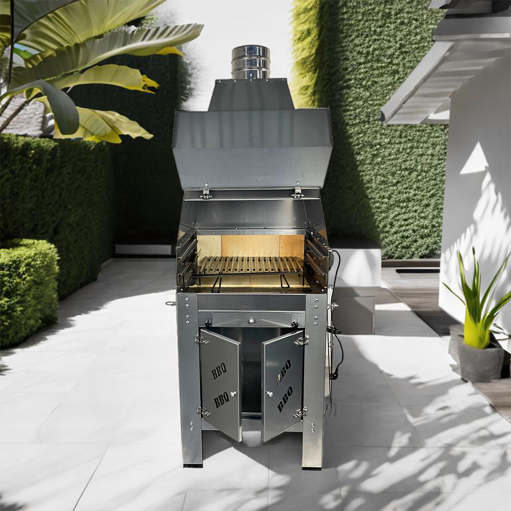 ll barbecue da interno in acciaio inox