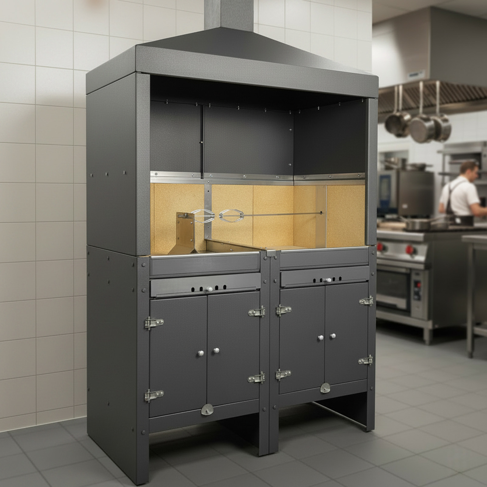 Barbecue Professionale Alfonso Forni doppia brace