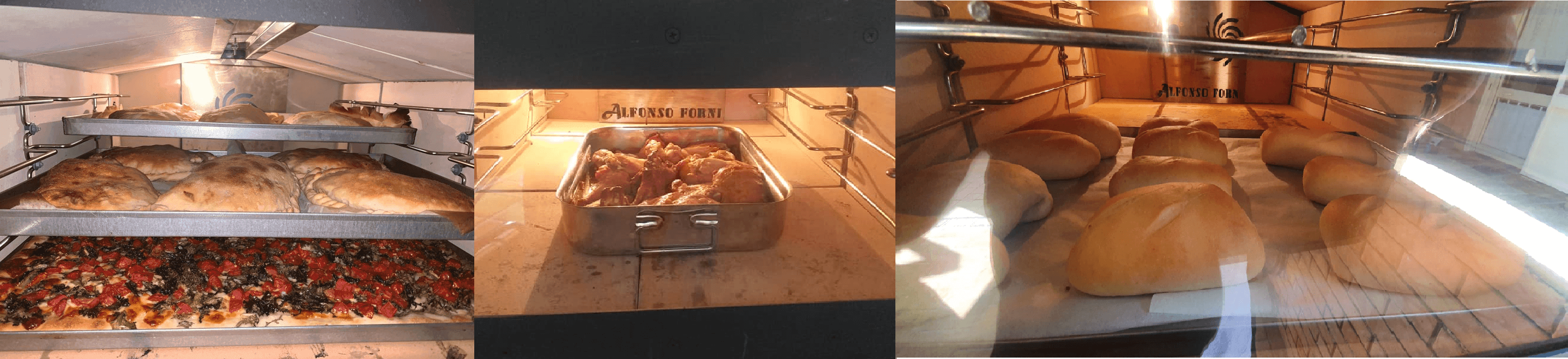 cucinare nel forno a legna Luxor V2 con girarrosto
