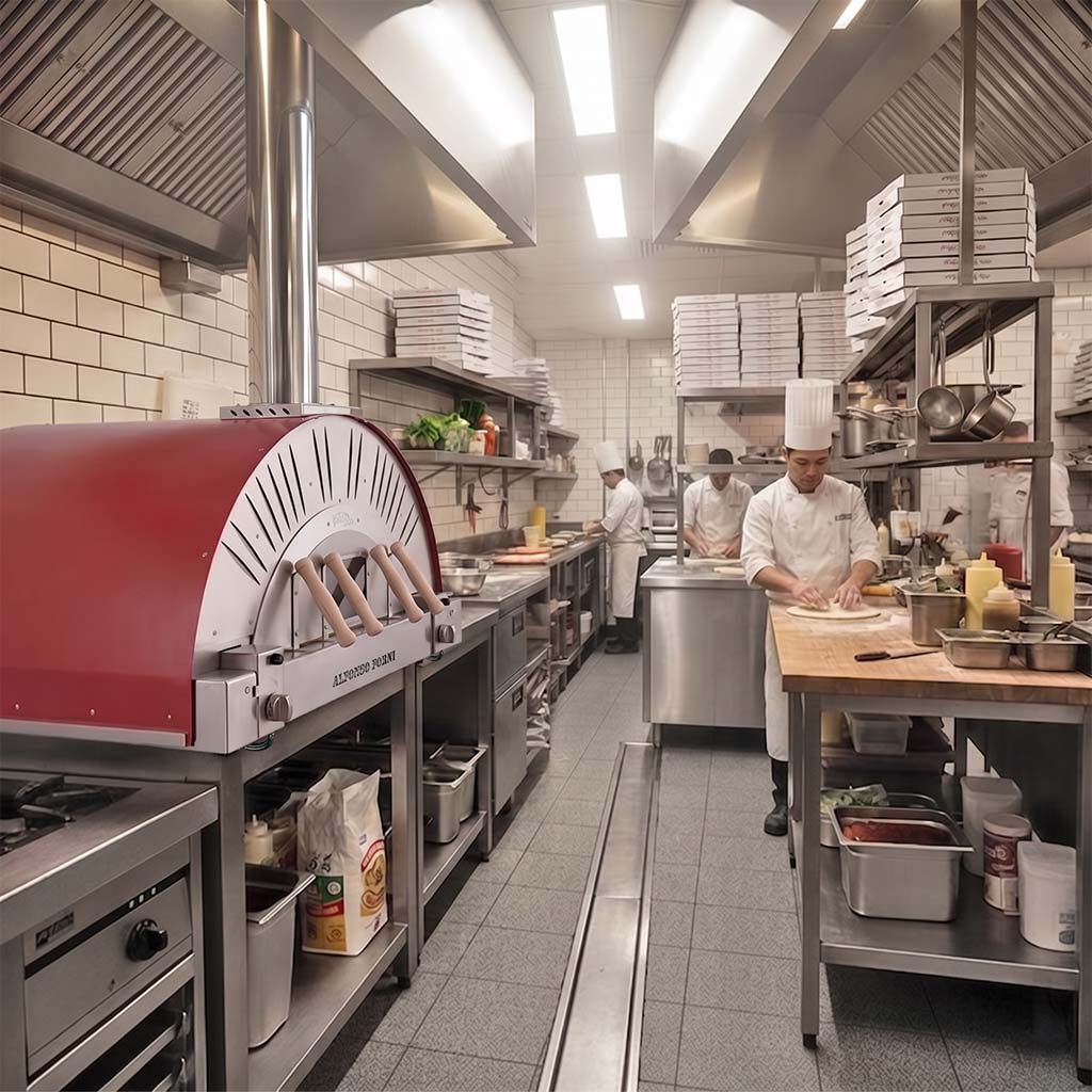 Forno a gas Alfonso 4 Pizze Professional Ristorazione