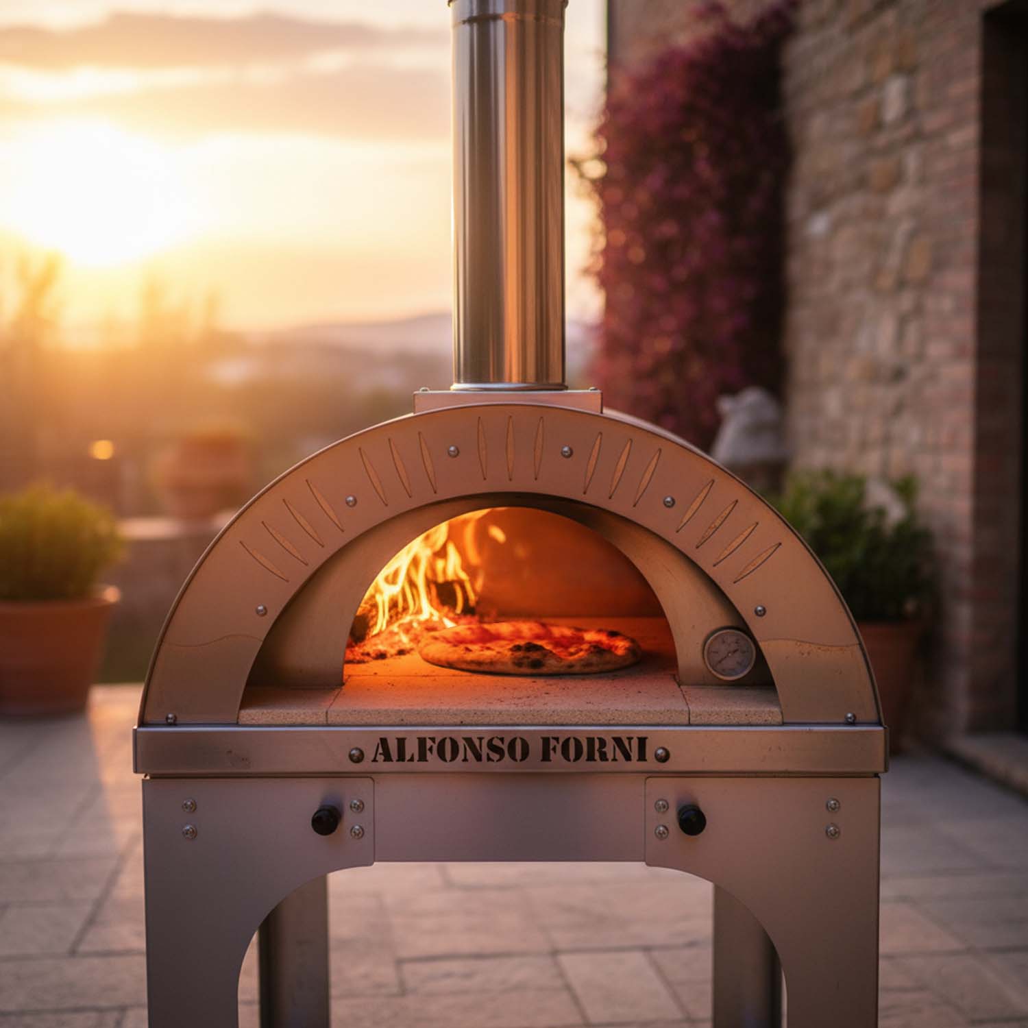 Camera di cottura Forno a legna Alfonso 2 Pizze