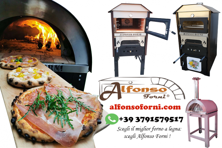 Alfonso Forni, produzione e vendita di forni a legna per pizza, da incasso,  da giardino, in acciaio